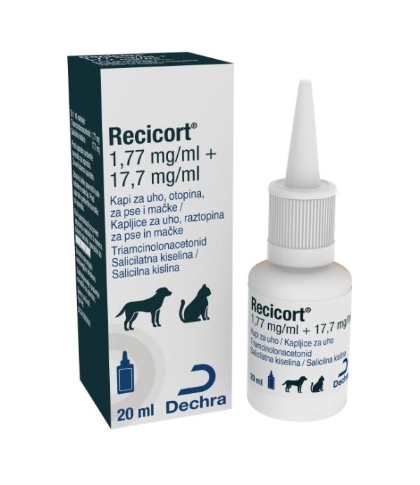 1,77 mg/ml + 17,7 mg/ml kapljice za uho, raztopina za pse in mačke