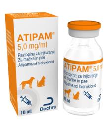 Atipam, 5.0 mg/ml, raztopina za injiciranje za mačke in pse