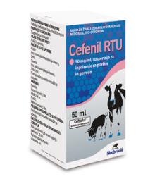 Cefenil RTU, 50 mg/ml, suspenzija za injiciranje za prašiče in govedo