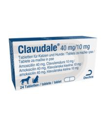 Clavudale 40 mg/10 mg tablete za mačke in pse