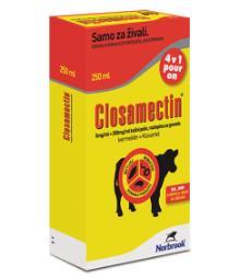 Closamectin 5mg/ml + 200mg/ml kožni poliv, raztopina za govedo