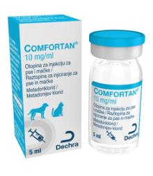 Comfortan 10 mg/ml raztopina za injiciranje za pse in mačke