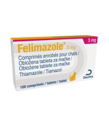 Felimazole 5 mg obložene tablete za mačke