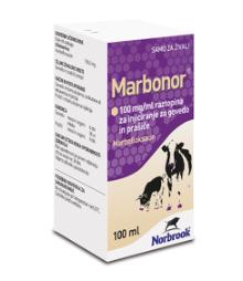 Marbonor 100 mg/ml raztopina za injiciranje za govedo in prašiče