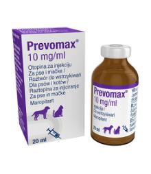 Prevomax 10 mg/ml raztopina za injiciranje za pse in mačke