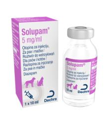 Solupam 5 mg/ml raztopina za injiciranje za pse in mačke
