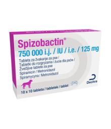 Spizobactin 750.000 i.e./125 mg žvečljive tablete za pse