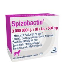 Spizobactin 3.000.000 i.e./500 mg žvečljive tablete za pse