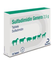 Sulfadimidin Genera 2,5 g tablete
