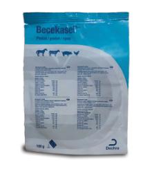 Becekasel® prašek Dopolnilna krmna mešanica z vitamini, metioninom in selenom za prašiče, perutnino, govedo in konje