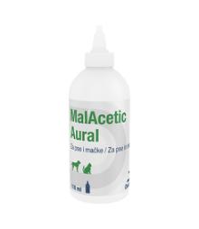 MalAcetic Aural tekočina za izpiranje ušes za pse in mačke 118 ml